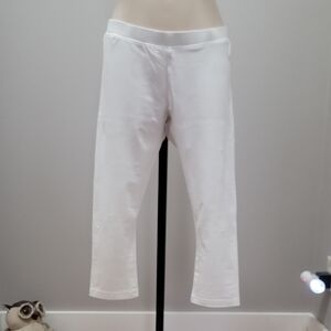 Boston Proper White Cropped Leggings Sz XS/S